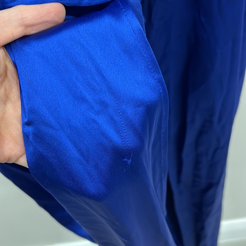 Sau lee Preston Dress in Egyptian Blue maxi one shoulder - Picture 6 of 11